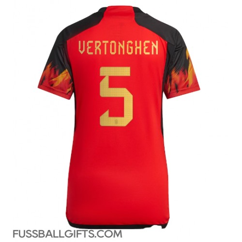 Belgien Jan Vertonghen #5 Fußballbekleidung Heimtrikot Damen WM 2022 Kurzarm